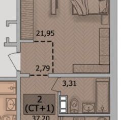 Продам 2-ком. квартиру, 51.84 м2, Челябинск, ЖК Макеев, улица Академика Макеева, 20