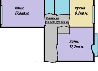 Продается 2-комнатная квартира, 55.3 м2, Москва, район Марфино, улица Академика Комарова, 7В