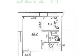 Продаю 1-комнатную квартиру, 32.1 м2, Самарская область, улица Советской Армии, 219Б