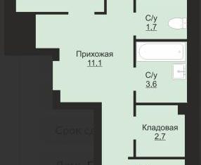 Продается двухкомнатная квартира, 64 м2, Тюмень, улица Ветеранов Труда, 9Ак3