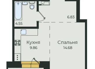 Продаю 1-комнатную квартиру, 40.2 м2, Иркутск, улица Пискунова, 138, ЖК Семья
