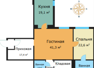 Продается 3-комнатная квартира, 122 м2, Москва, улица Архитектора Власова, 6, ЖК Вавилово