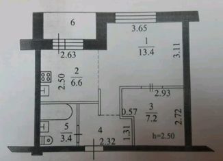 Продам 1-ком. квартиру, 34.6 м2, Сосновый Бор, Молодёжная улица, 42