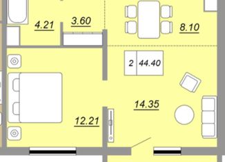 Продам однокомнатную квартиру, 45 м2, Оренбург, улица Юркина, 8, ЖК Осенний Лист