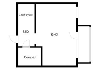 Квартира на продажу студия, 20 м2, Краснодар, Ставропольская улица, 232