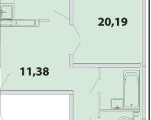 Продается 2-комнатная квартира, 59.6 м2, Томск, Береговая улица, 17, ЖК Радонежский