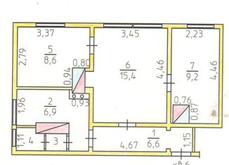 Продаю 3-комнатную квартиру, 48.7 м2, Кудымкар, улица Репина, 6