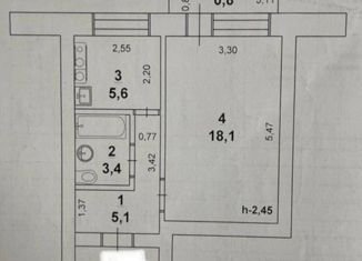 Продаю однокомнатную квартиру, 32.2 м2, Козьмодемьянск, Юбилейная улица, 3А