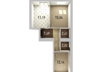 Двухкомнатная квартира на продажу, 54 м2, Тольятти, улица Владимира Высоцкого, 9, ЖК Южный Бульвар