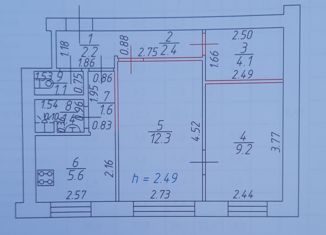 2-комнатная квартира на продажу, 40.5 м2, Лениногорск, проспект Шашина, 13