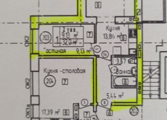 Продается 1-комнатная квартира, 32 м2, Елец, Привокзальная улица, 2В