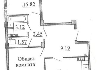 Двухкомнатная квартира на продажу, 64 м2, деревня Родина, Владимирская улица, 12, ЖК Родина
