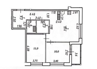 Продается 2-ком. квартира, 55.1 м2, Санкт-Петербург, Вазаский переулок, 3, Вазаский переулок