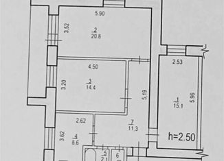 Продаю 3-ком. квартиру, 73.4 м2, Хабаровский край, улица Калинина, 138