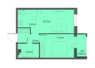 Продаю 1-комнатную квартиру, 41.58 м2, Ижевск, Районная улица, 57к2, Центральный жилой район