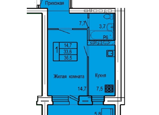 Продается 1-ком. квартира, 36.5 м2, Орёл, улица Родзевича-Белевича, 5, 6-й микрорайон
