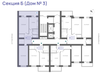 2-ком. квартира на продажу, 74.04 м2, Самара, улица Советской Армии, 179, ЖК Олимп