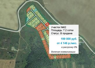 Продажа земельного участка, 7.2 сот., коттеджный посёлок Светлозёрье