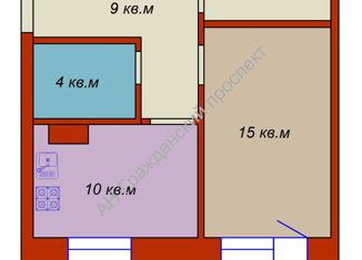 Продается однокомнатная квартира, 43.8 м2, Шлиссельбург, улица Чекалова, 47