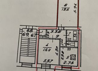 Продажа 2-ком. квартиры, 55.1 м2, Санкт-Петербург, Гданьская улица, 7, Гданьская улица