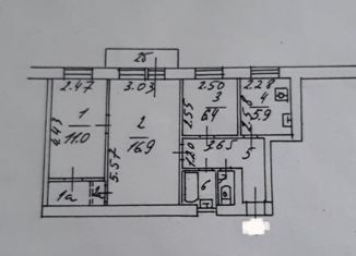 Трехкомнатная квартира на продажу, 55 м2, Москва, Просторная улица, 15к2, Бульвар Рокоссовского