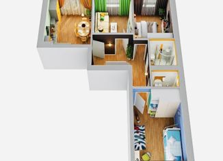 3-ком. квартира на продажу, 67.1 м2, деревня Царёво, улица Петра Гаврилова, 15