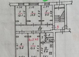 Продается комната, 84.1 м2, Псков, Бастионная улица, 25