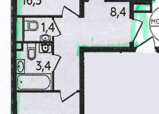 Двухкомнатная квартира на продажу, 56.8 м2, поселение Сосенское, проспект Магеллана, 1, ЖК Испанские Кварталы 2