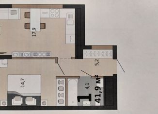 Продается 2-комнатная квартира, 43.3 м2, Екатеринбург, ЖК Парковый Квартал, улица Цвиллинга, 7А