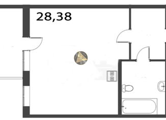 Продажа квартиры студии, 28.38 м2, Санкт-Петербург, улица Александра Матросова, 3, ЖК Притяжение