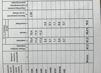 Продается 3-ком. квартира, 61.3 м2, село Некрасовка, Пионерская улица, 10