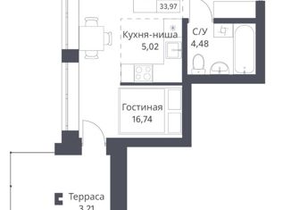 Квартира на продажу студия, 30.76 м2, Новосибирская область, Игарская улица