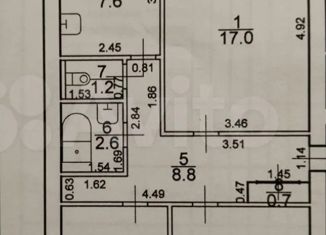 Продается 3-ком. квартира, 63.6 м2, поселок Серноводск, улица Революции, 53