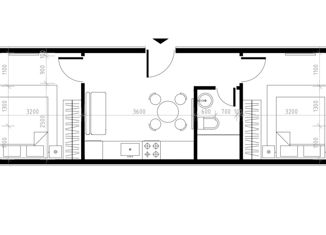 Продам 2-ком. квартиру, 42 м2, село Орёл-Изумруд, Банановая улица, 177/4