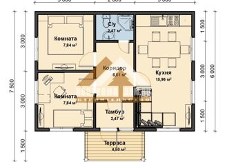Продаю дом, 41.3 м2, село Горы, Зелёная улица, 25