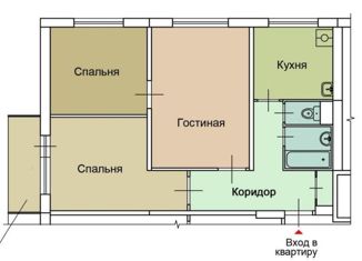 3-комнатная квартира на продажу, 50.9 м2, Москва, проспект Вернадского, 95к1, район Тропарёво-Никулино