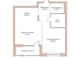 Продается 2-комнатная квартира, 54 м2, Новосибирск, Дачное шоссе, 20А, ЖК Флора и Фауна