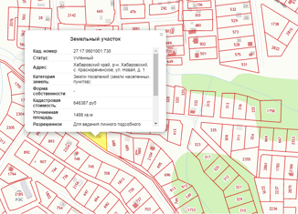 Продаю земельный участок, 15 сот., село Краснореченское, Новая улица, 1