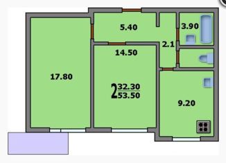 Продаю 2-ком. квартиру, 53.4 м2, Москва, улица Кадырова, 8к3, метро Бунинская аллея