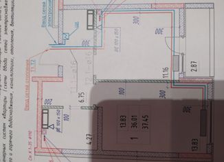 Продаю 1-комнатную квартиру, 37.5 м2, посёлок городского типа Молодёжное, Парковая улица, 3