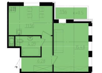 Продажа однокомнатной квартиры, 39 м2, поселок Бугры, Нижняя улица, 5к3, ЖК Ювента