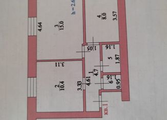 2-комнатная квартира на продажу, 48 м2, Курская область, Загородняя улица, 91