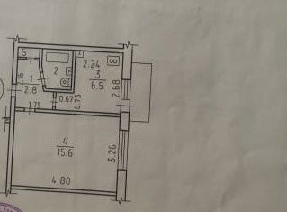 1-комнатная квартира на продажу, 28 м2, Ижевск, Удмуртская улица, 265/2, жилой район Север