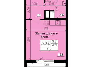 Продаю квартиру студию, 28.9 м2, посёлок Парголово, улица Михаила Дудина, 18, ЖК Прагма Сити