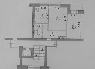 Продажа двухкомнатной квартиры, 45.5 м2, Новосибирск, метро Речной вокзал, улица Станиславского, 35