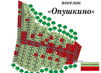Продается земельный участок, 12.39 сот., коттеджный посёлок Опушкино