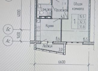 Однокомнатная квартира на продажу, 32.6 м2, Кемерово, Ленинский район, проспект Химиков, 51