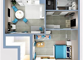 Продам 1-комнатную квартиру, 57.15 м2, поселок Романовка, Гаражный проезд, 16