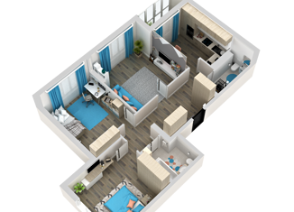 Продажа 3-ком. квартиры, 77.5 м2, Самара, Южное шоссе, 7А, ЖК АмГрад