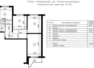 Продаю 3-ком. квартиру, 77 м2, Москва, улица Рогова, 7к2, улица Рогова